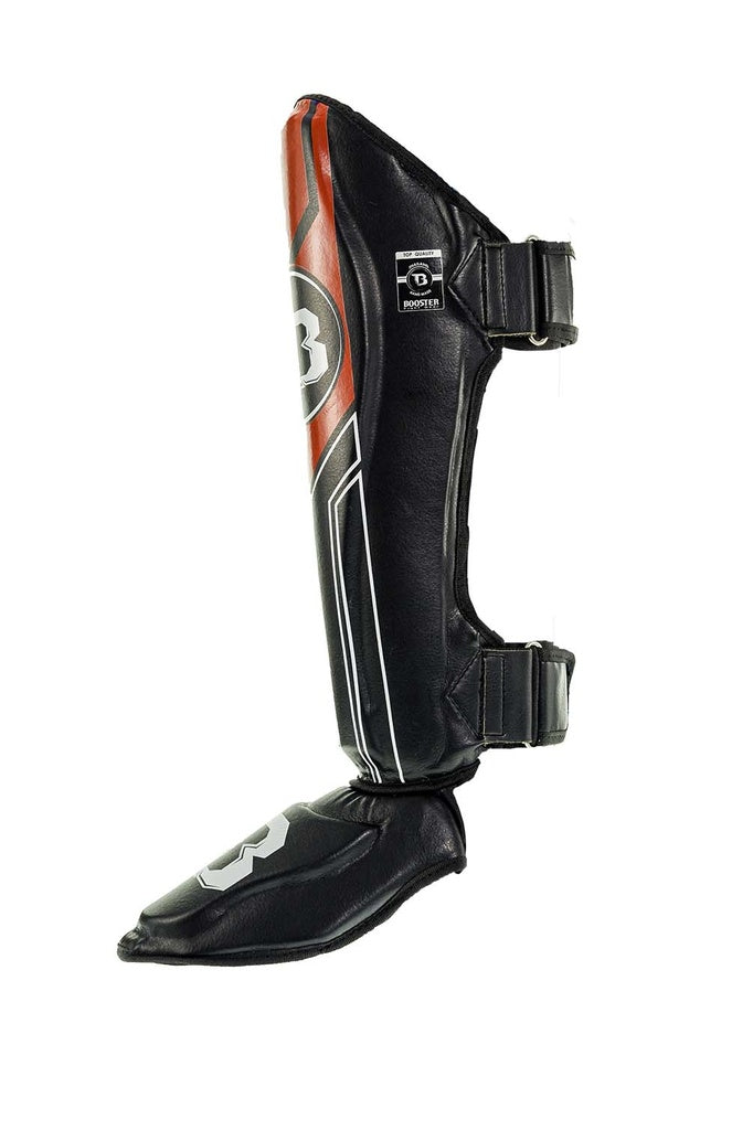 Protège-tibias Booster Fight Gear BSG V9 Noir/Rouge