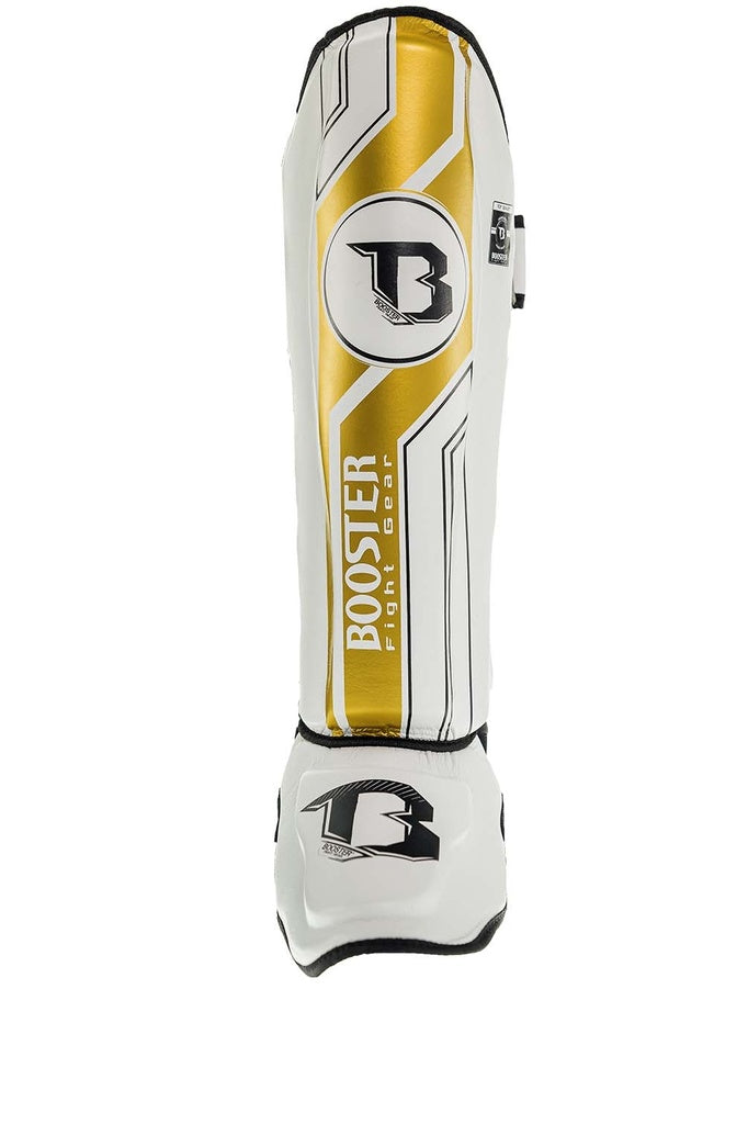 Protège-tibias Booster Fight Gear BSG V9 Blanc/Or