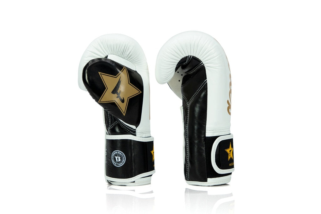 Gants de boxe Fairtex X Booster BG V2 Blanc/Noir/Or