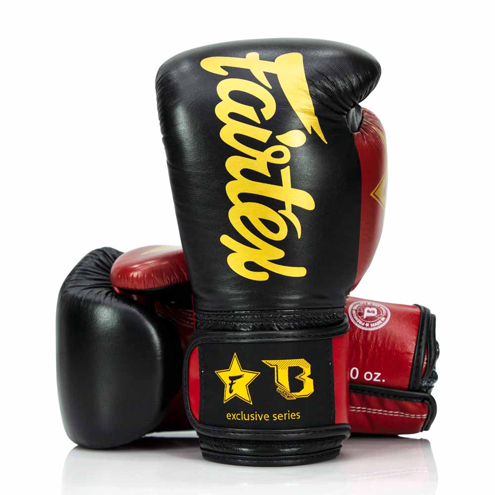 Gants de boxe Fairtex X Booster BG V2 Noir/Rouge/Or