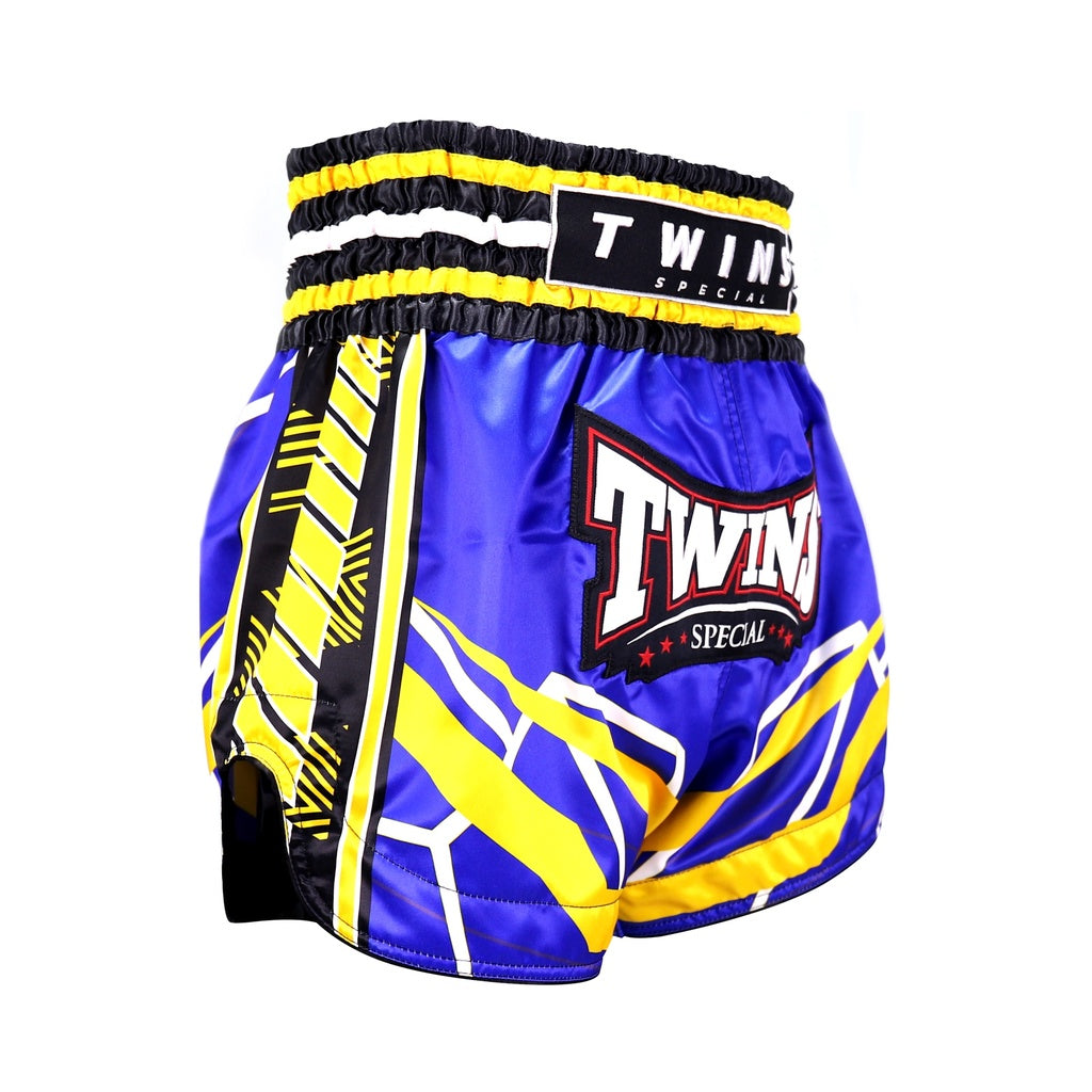 Shorts de combat Twins Special TTBL RACING Bleu/Jaune