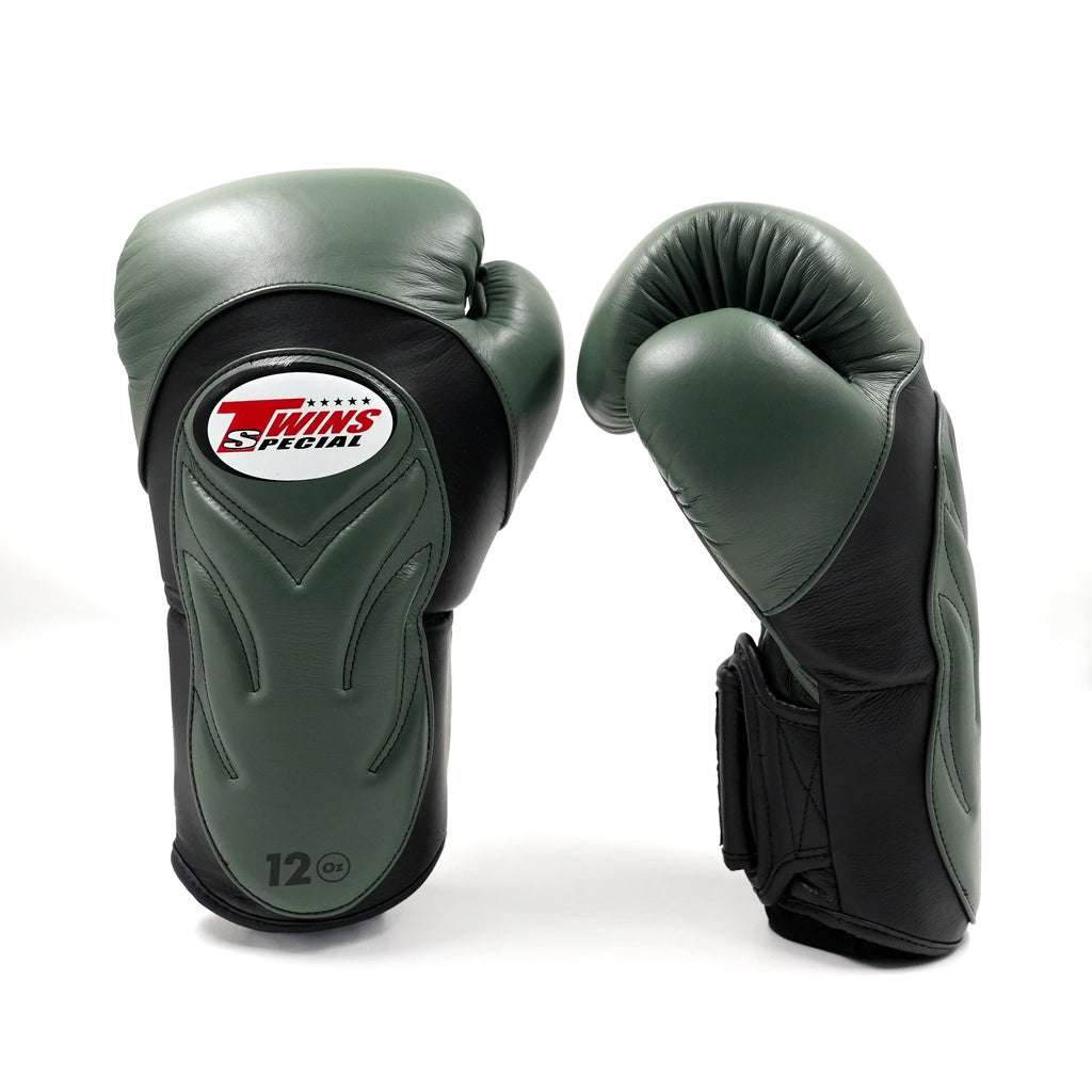 Gants de boxe Twins Special BGVL 6 Noir/Olive