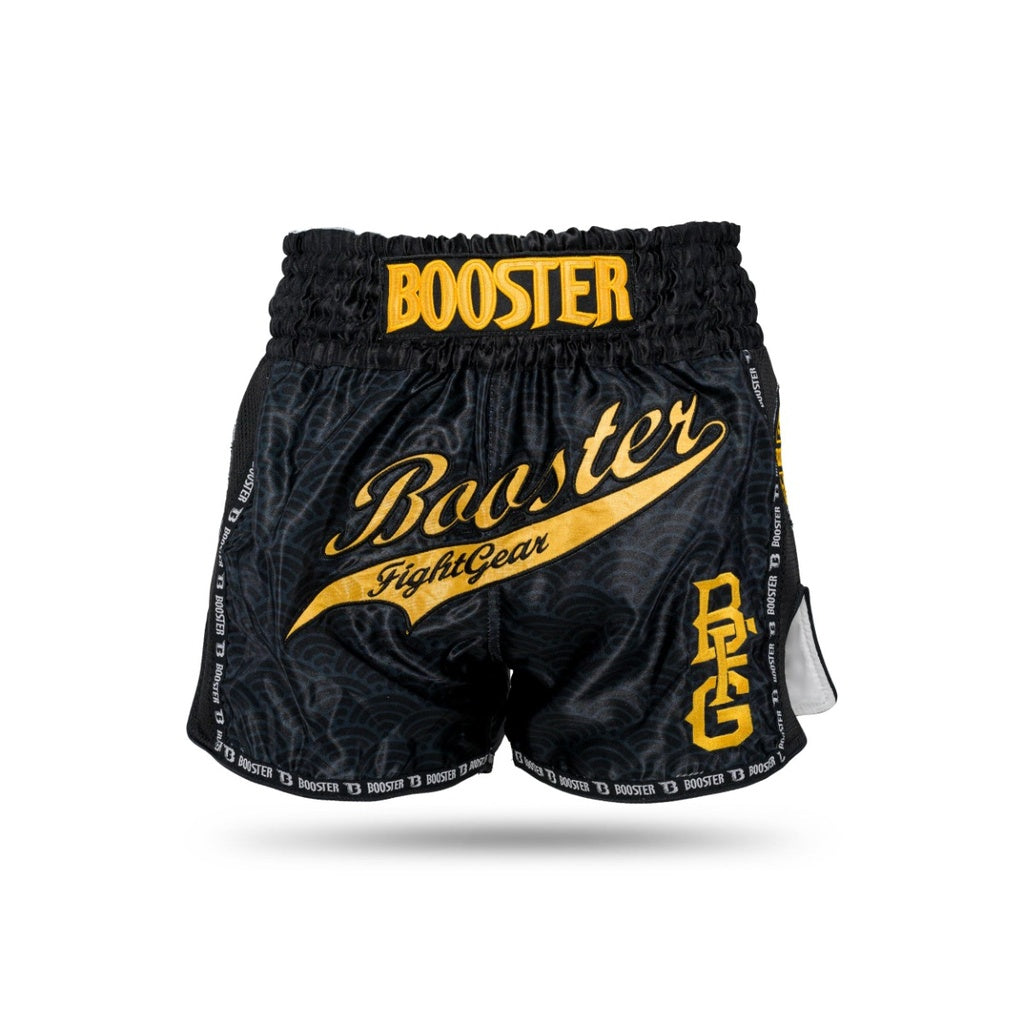 Shorts de combat Booster Fight Gear TBT SLUGGER WAVE Noir/Or