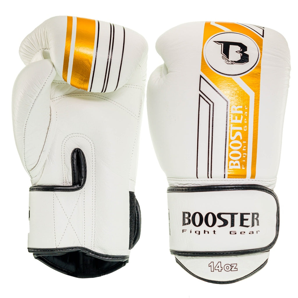 Gants de boxe Booster Fight Gear BGL V9 Blanc/Or