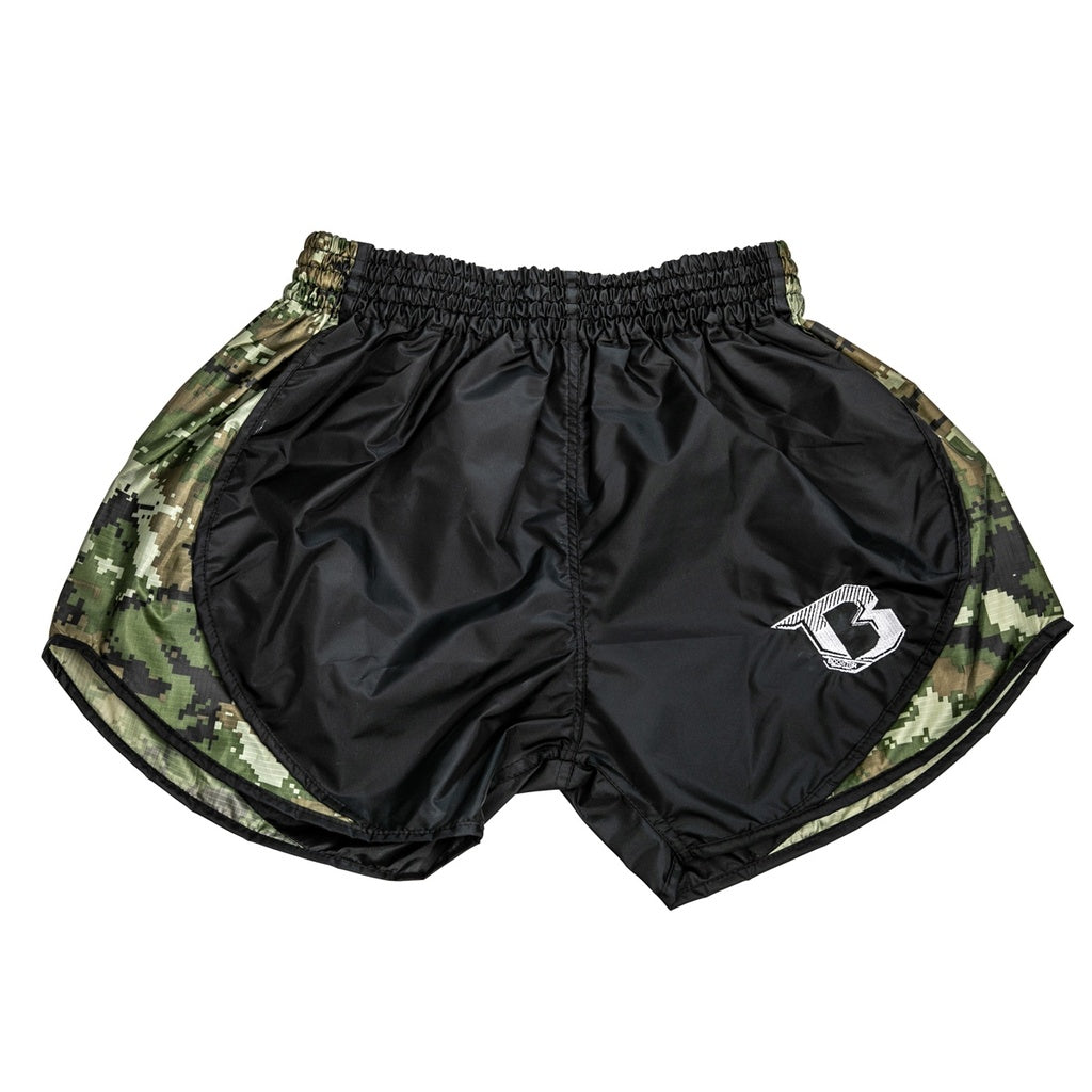 Shorts de combat Booster Fight Gear Retro Hybrid BL/Camo Vert