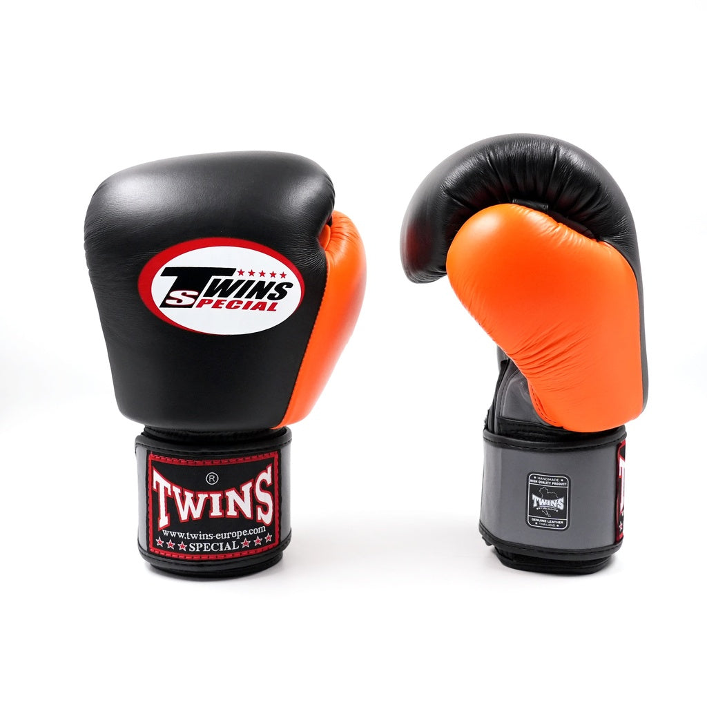 Gants de boxe Twins Special BGVL 3 AIR Noir/Orange/Gris