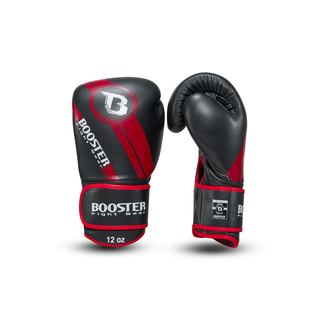 Gants de boxe Booster Fight Gear BGL 1 V3 Noir/Rouge FOIL