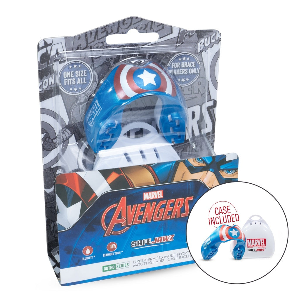 Protège-dents Safejawz MARVEL™ BRACES CAPTAIN AMERICA