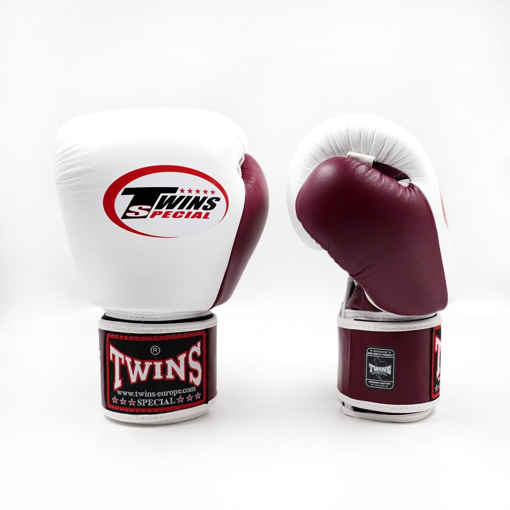 Gants de boxe Twins Special BGVL 3-2T Bordeaux/Blanc