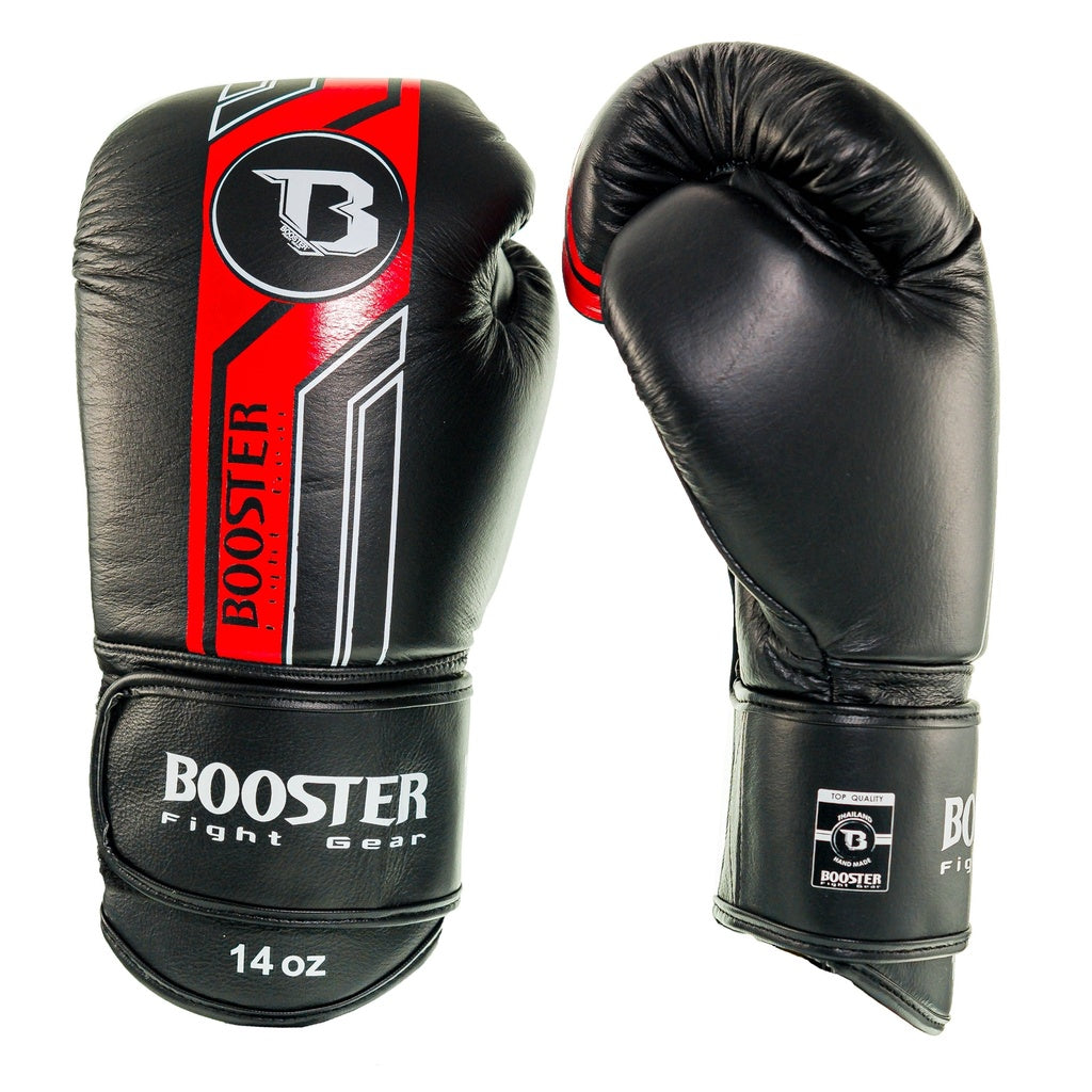 Gants de boxe Booster Fight Gear BGL V9 Noir/Rouge