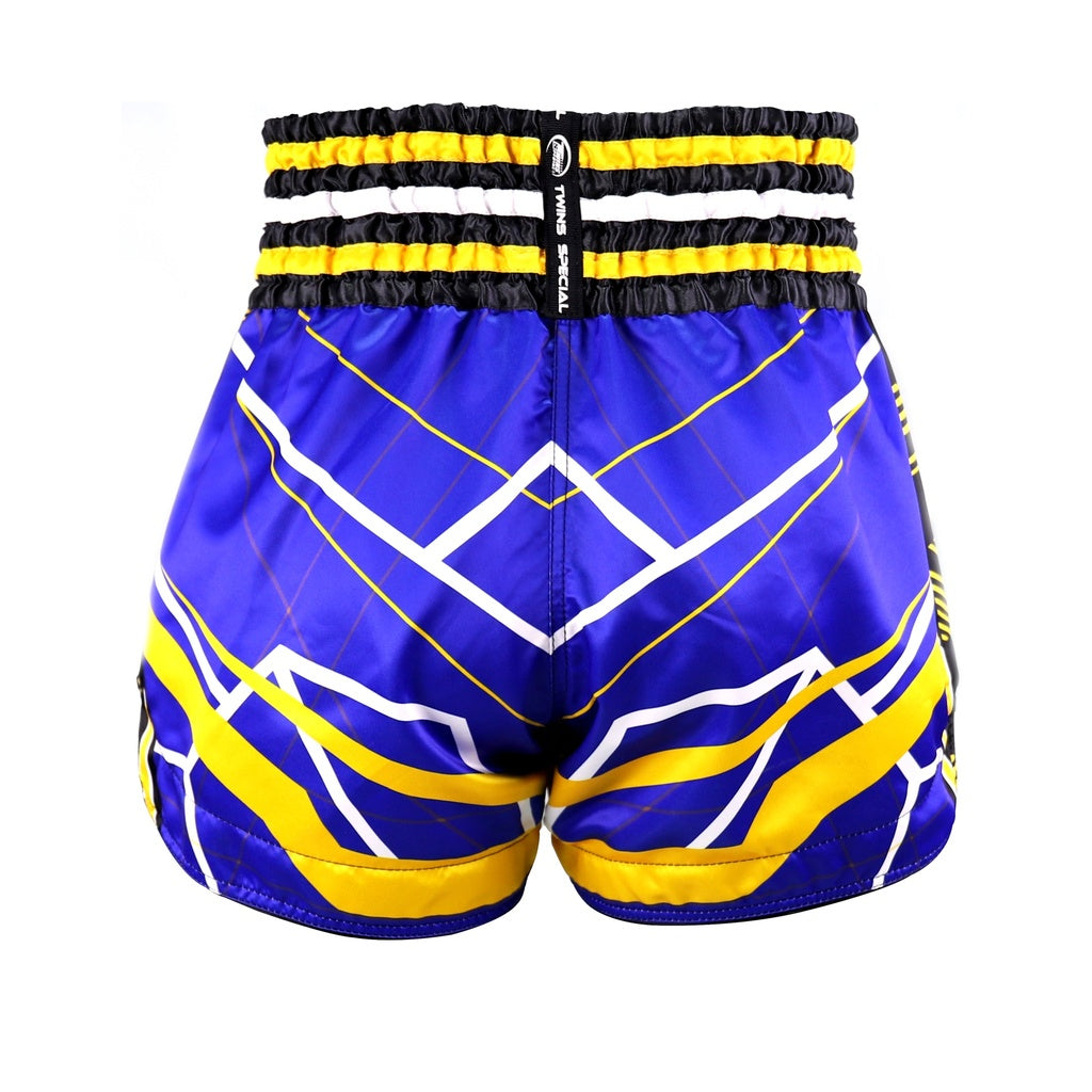 Shorts de combat Twins Special TTBL RACING Bleu/Jaune