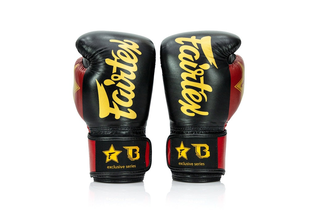 Gants de boxe Fairtex X Booster BG V2 Noir/Rouge/Or
