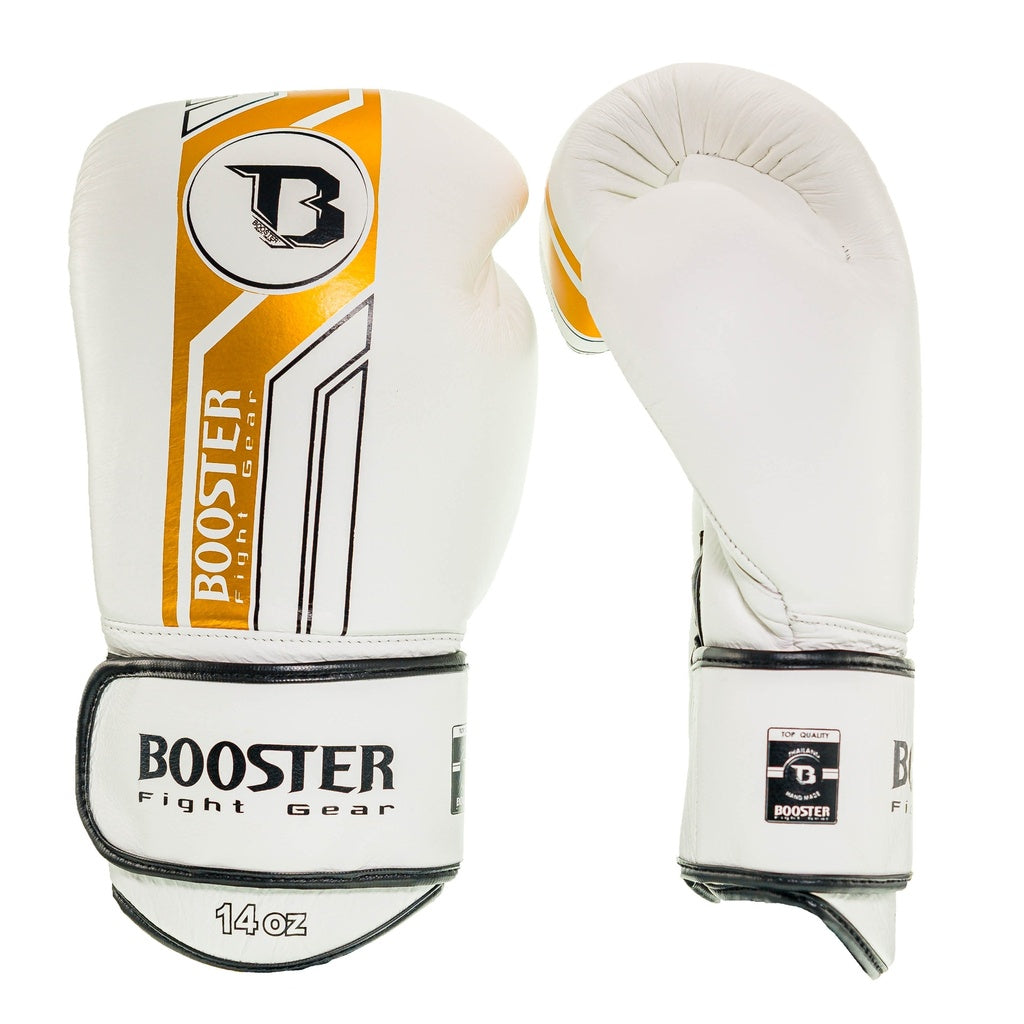 Gants de boxe Booster Fight Gear BGL V9 Blanc/Or