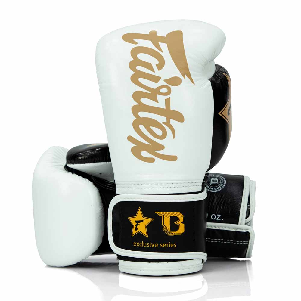 Gants de boxe Fairtex X Booster BG V2 Blanc/Noir/Or