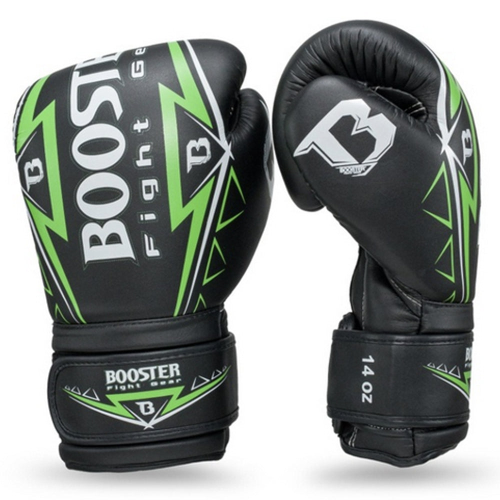 Gants de boxe Booster War noir et vert