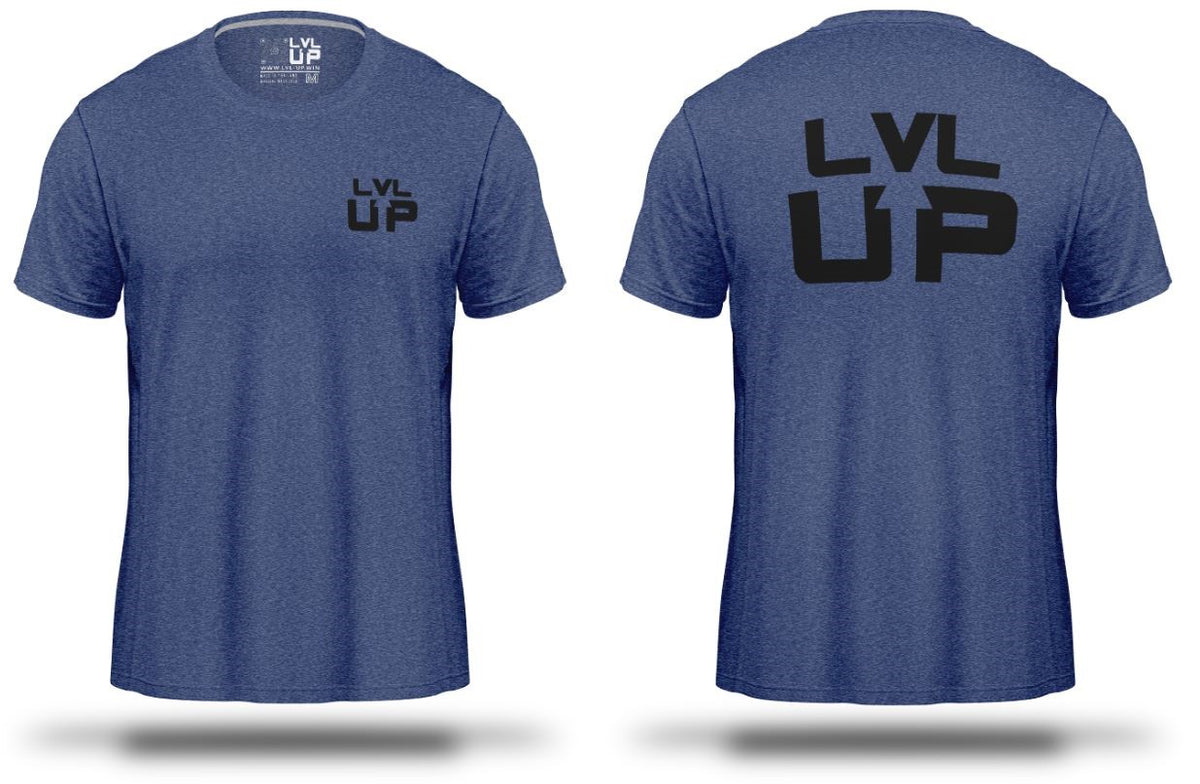 T-shirt LVL-UP TS 2 bleu, vue de dos