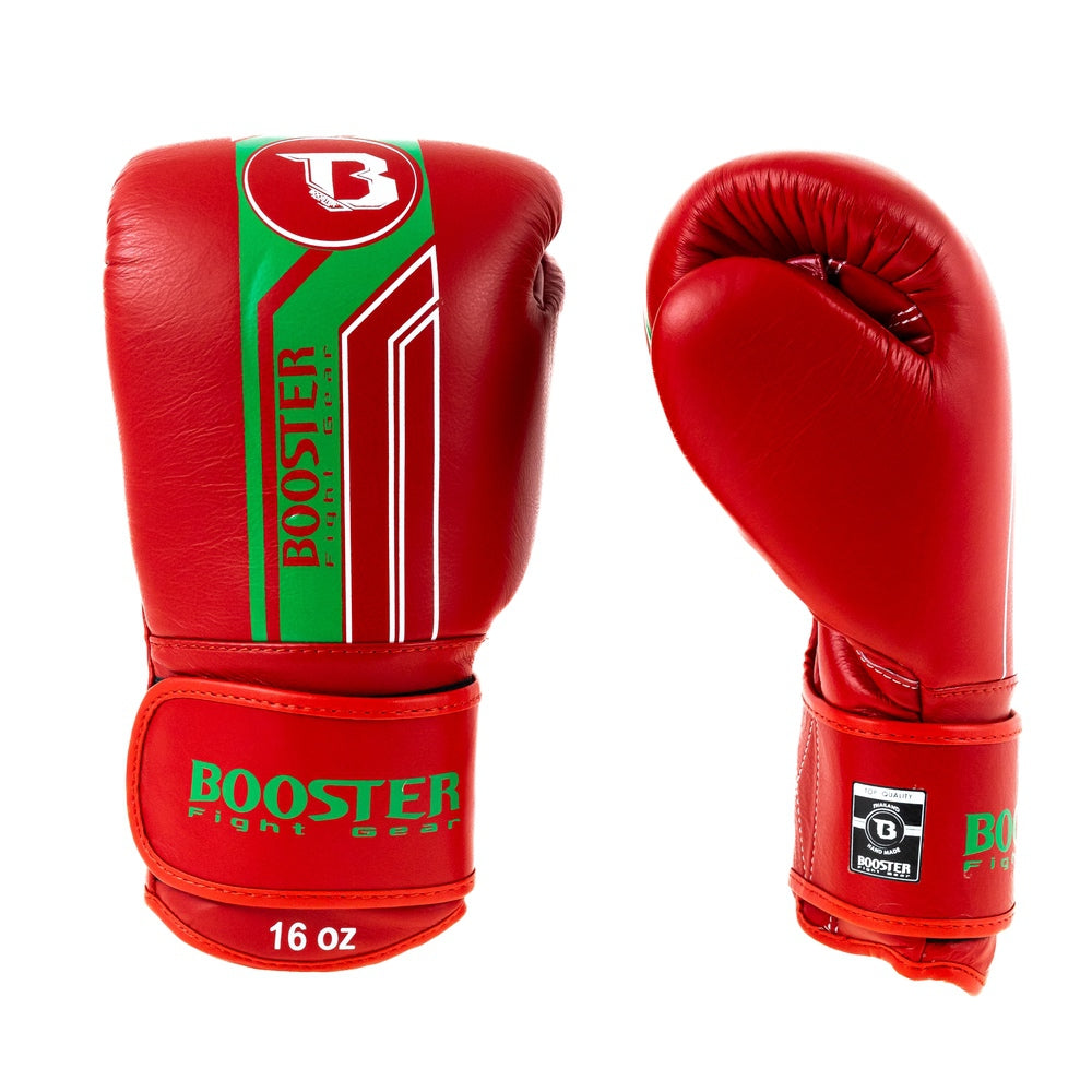 Gants de boxe Booster BGL V9 Maroc rouge, paume
