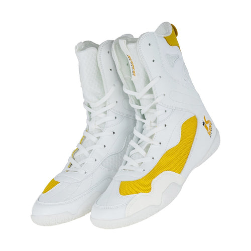 Chaussures de boxe King Pro Boxing Apex pro 2 blanc et or