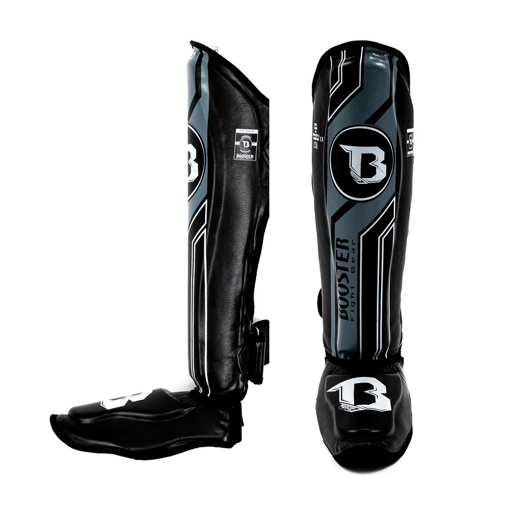 Protège-tibias Booster Fight Gear BSG V9 Noir/Gris