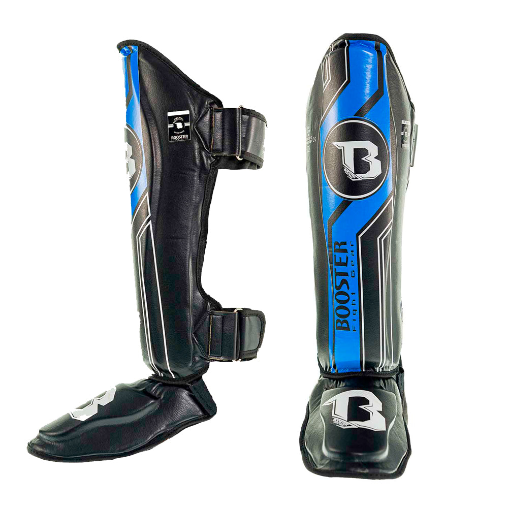 Protège-tibias Booster Fight Gear BSG V9 Noir/Bleu