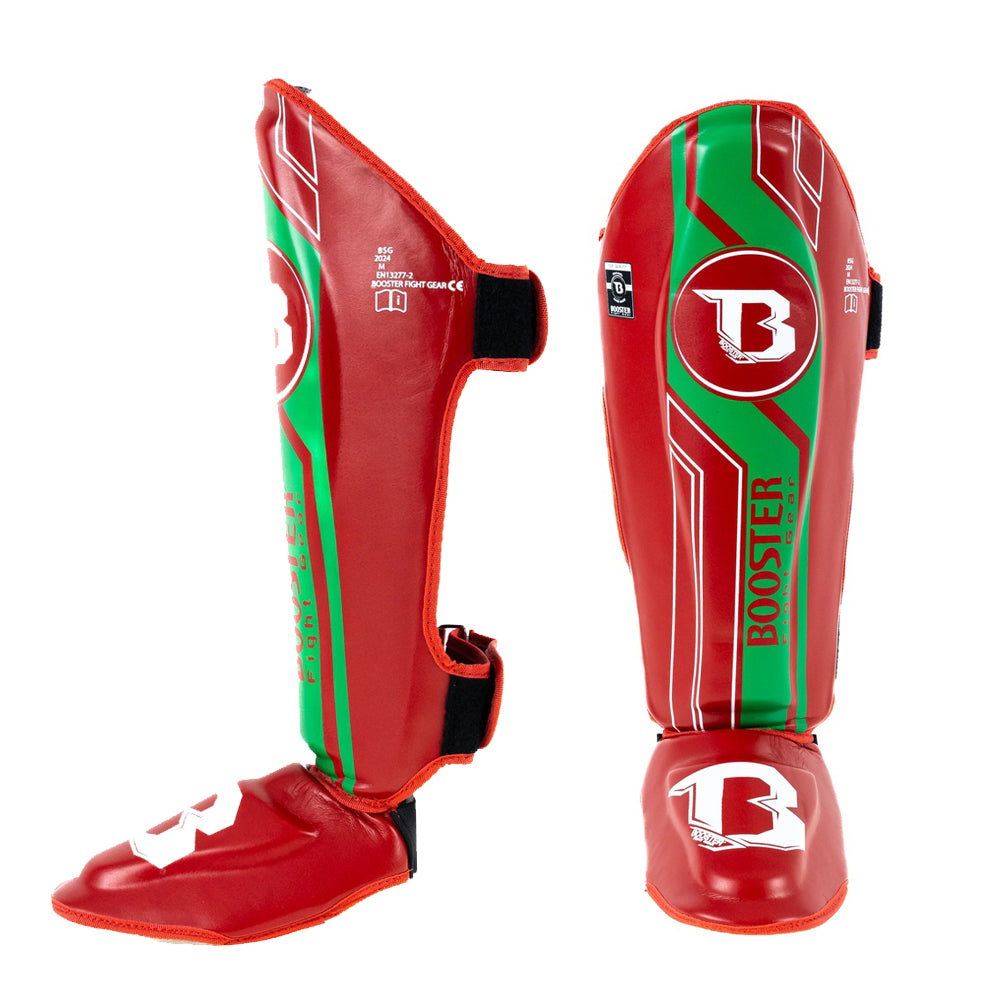 Protège-tibias Booster BSG V9 Maroc rouge