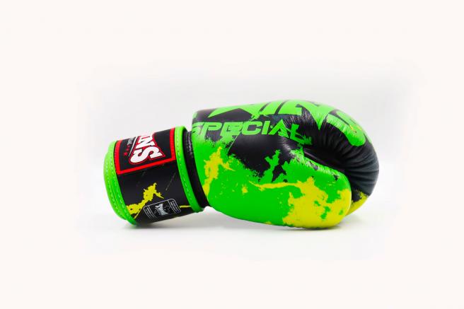 Gants de boxe Twins FBGVL 3 Candy vert, détail