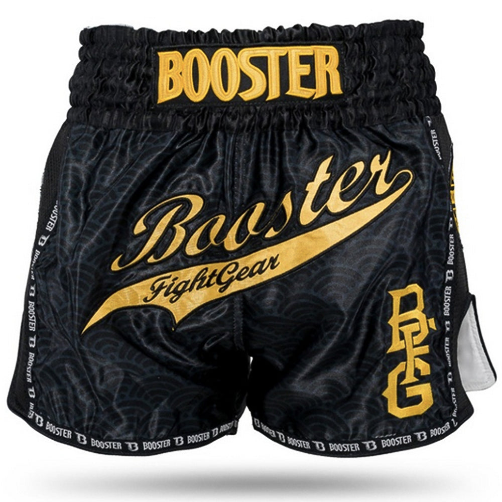 Shorts de combat Booster Fight Gear TBT SLUGGER WAVE Noir/Or