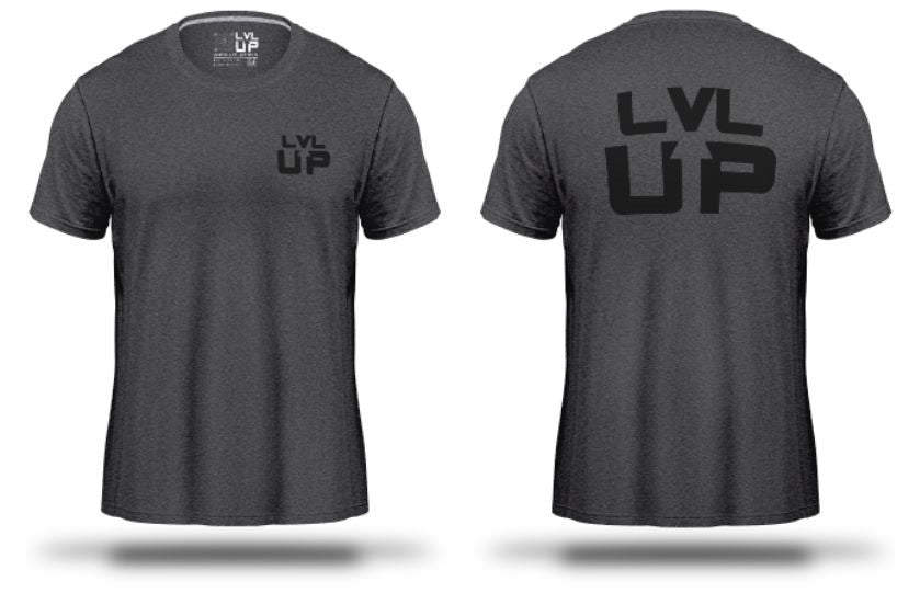 T-shirt LVL-UP TS 3 gris, vue de dos