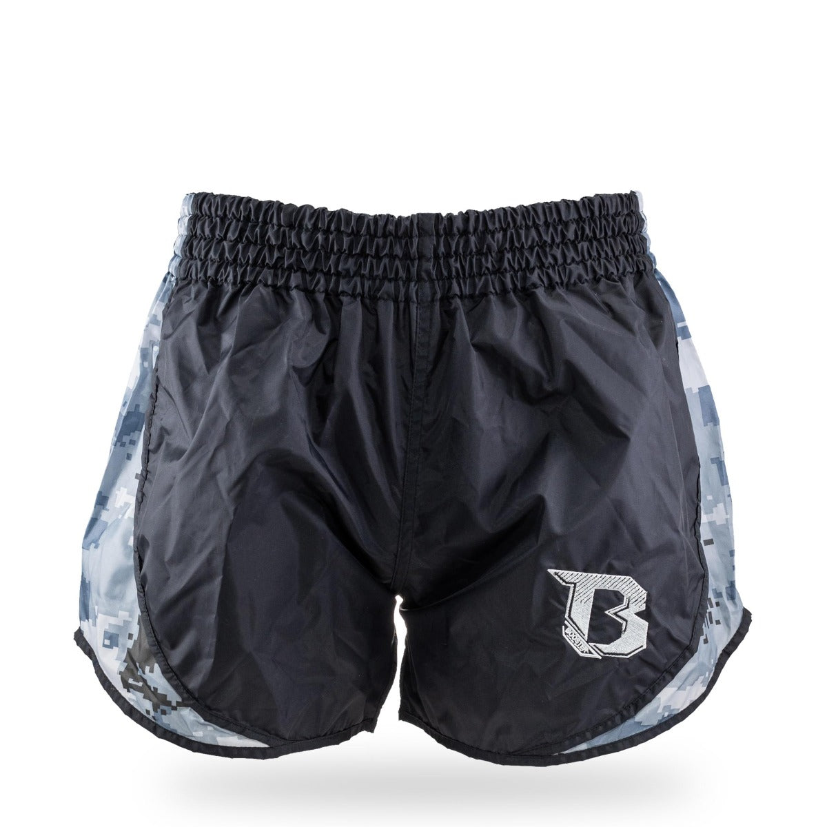 Short de boxe thaï Booster Retro Hybrid camouflage gris