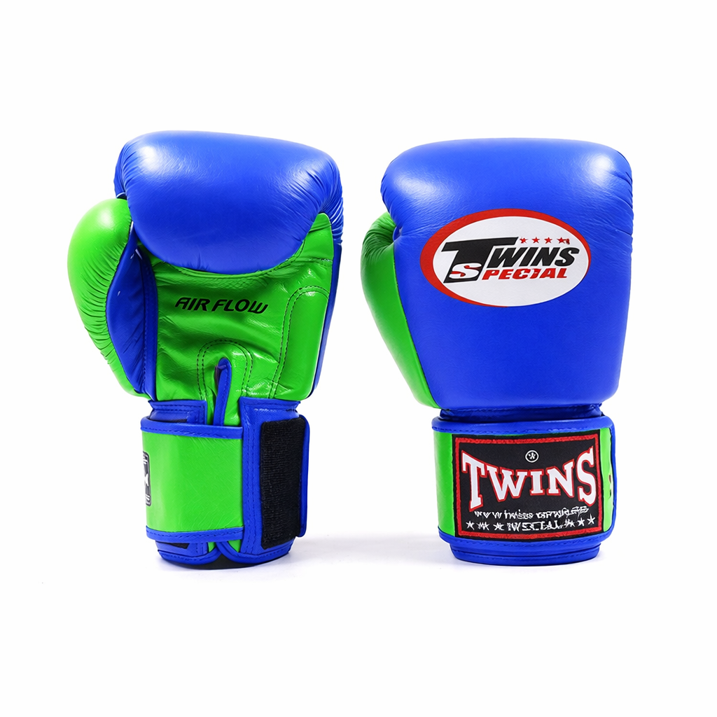 Gants de boxe Twins Special BGVL 3 AIR Bleu/Vert
