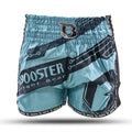 Short de kickboxing enfant Booster TBT Elite 3 turquoise