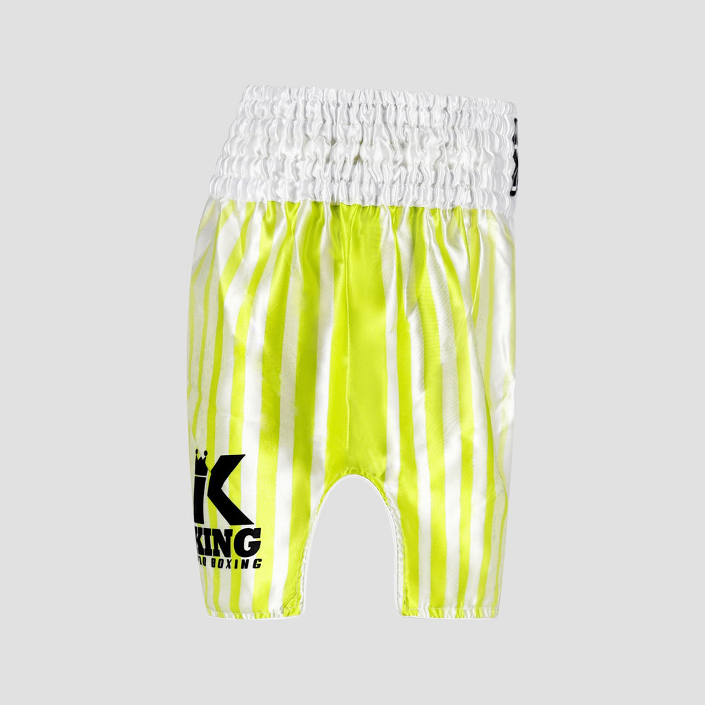 Short King Pro Bloodline 2 blanc, détail des logos brodés