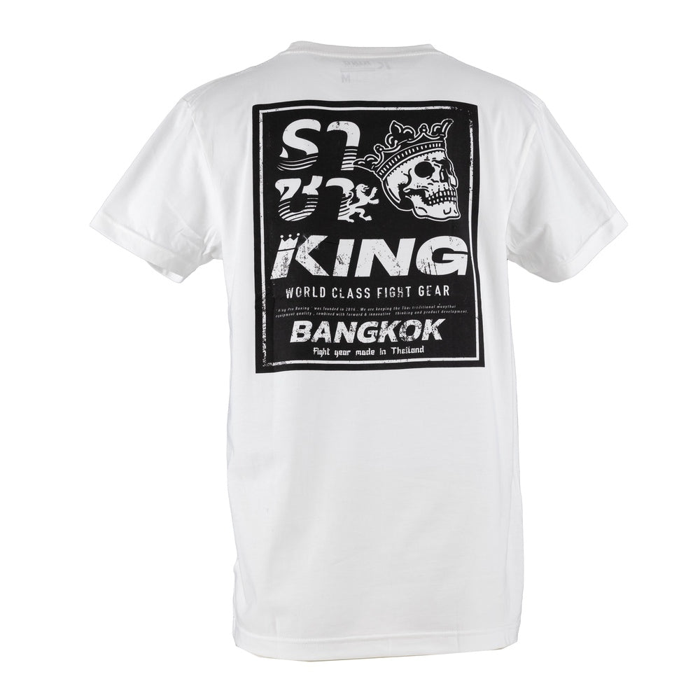 T-shirt King Pro Skull 01 blanc, détail du visuel