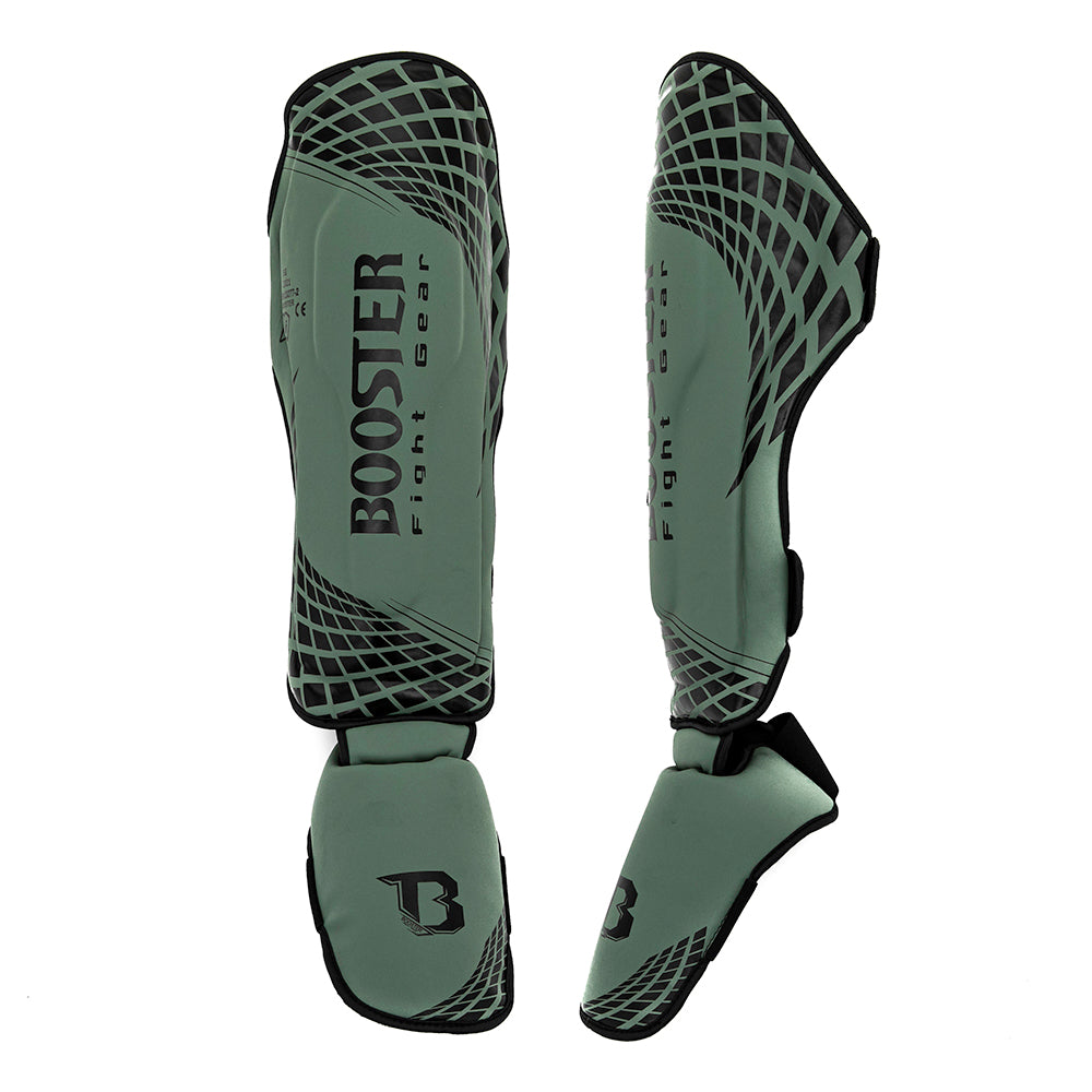 Protège-tibias Booster Fight Gear Booster CUBE SHINGUARD Vert
