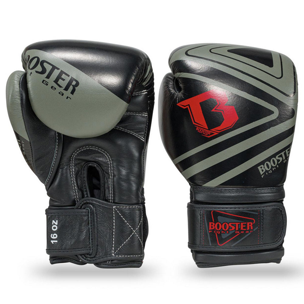 Gants de boxe Booster Fight Gear PRO BGL V10 Noir/Gris
