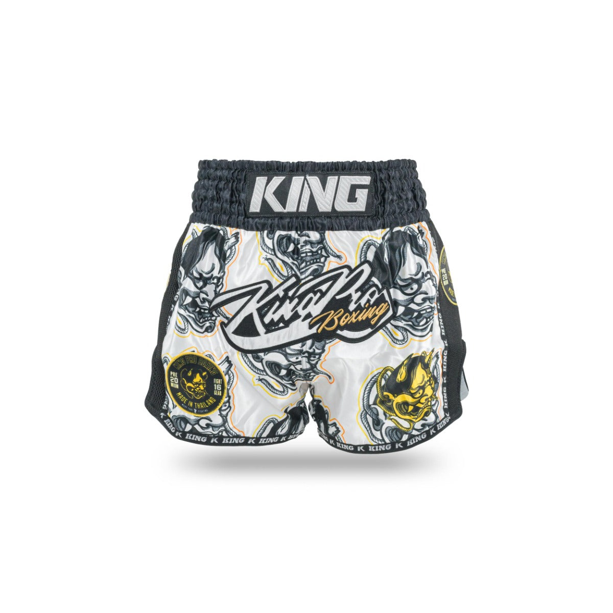 Short King Pro Demon 2 blanc, vue de dos
