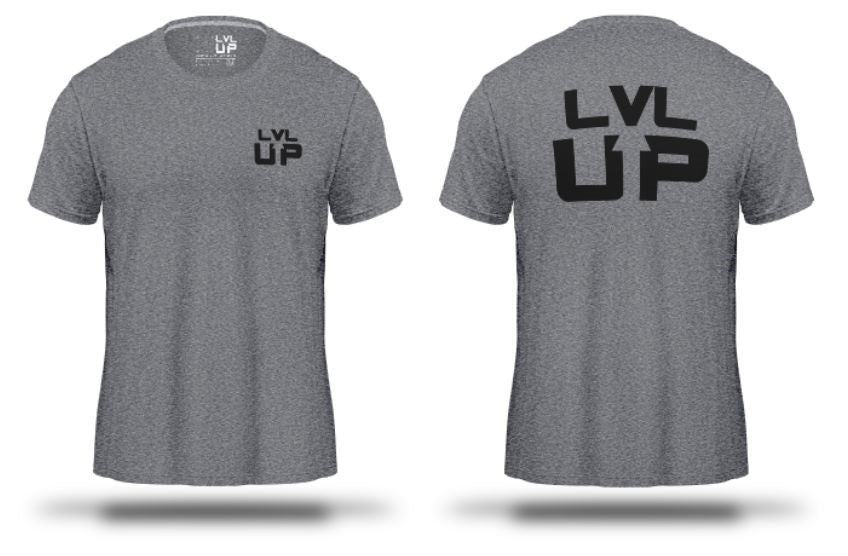 T-shirt LVL-UP TS 1 gris, vue de dos