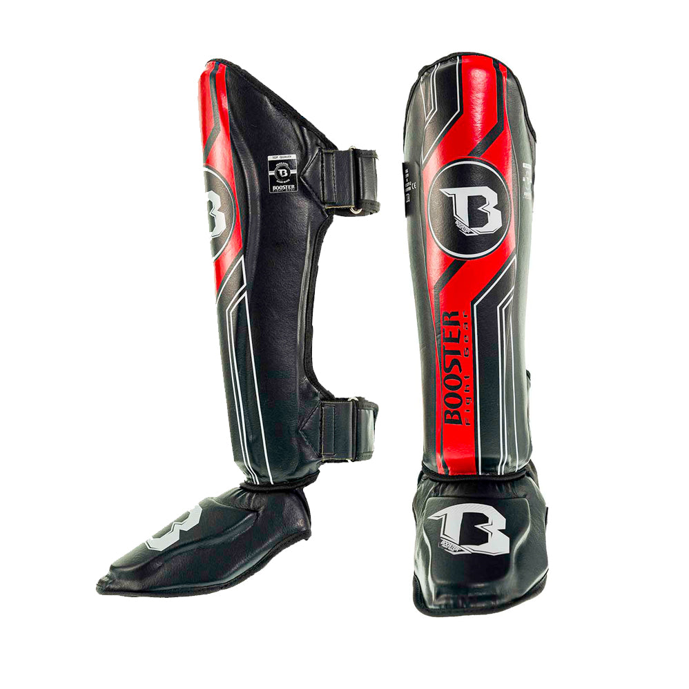 Protège-tibias Booster Fight Gear BSG V9 Noir/Rouge