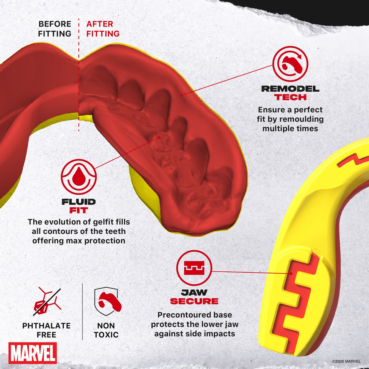 Protège-dents Safejawz Marvel X-Men, emballage