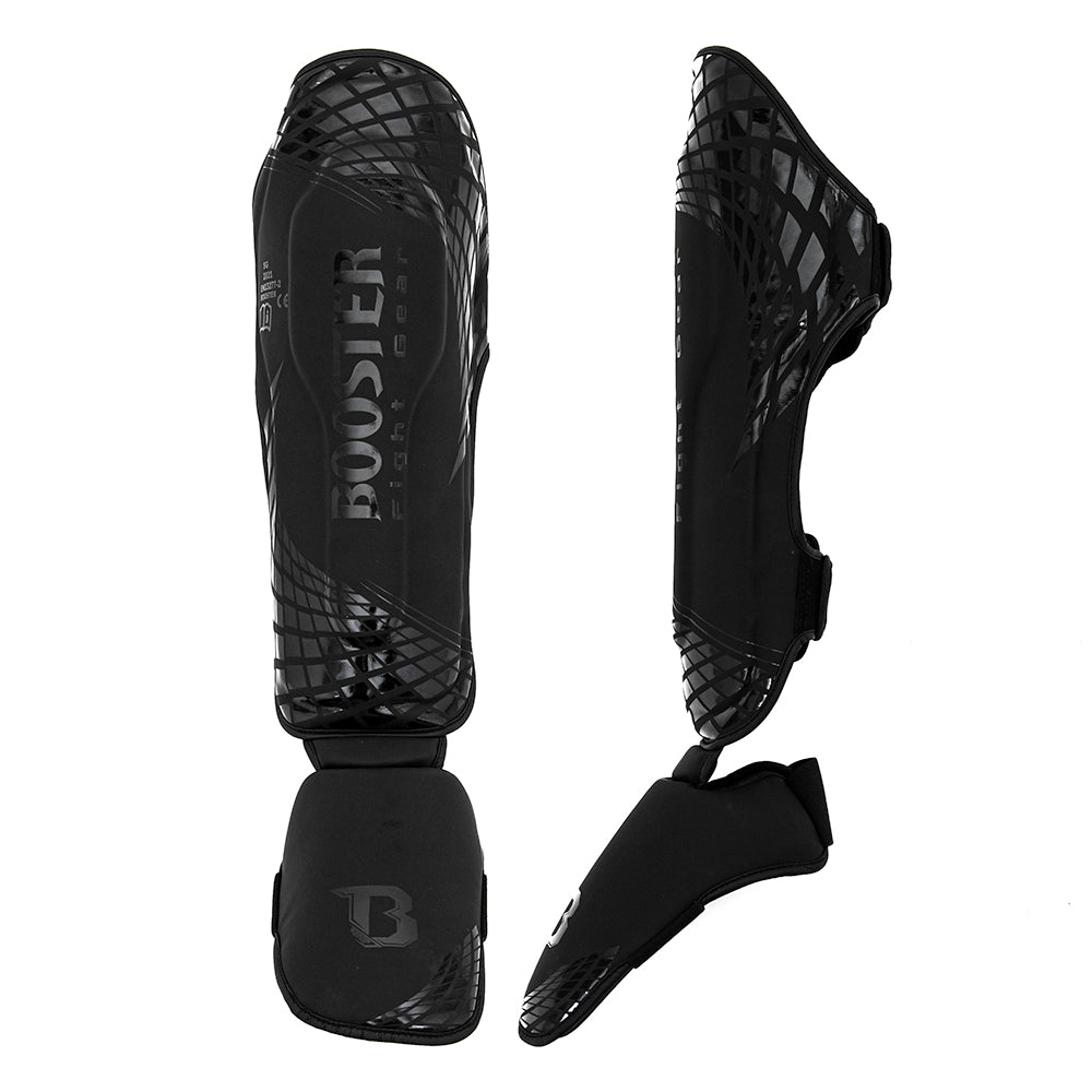 Protège-tibias Booster Fight Gear Booster CUBE SHINGUARD Noir