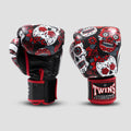 Gants de boxe Twins Special FBGVL 3 Skull rouge