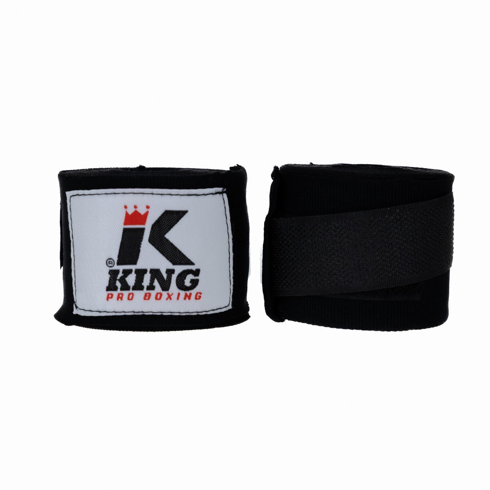 Bandes de boxe enfant King Pro BPC noires, déroulées