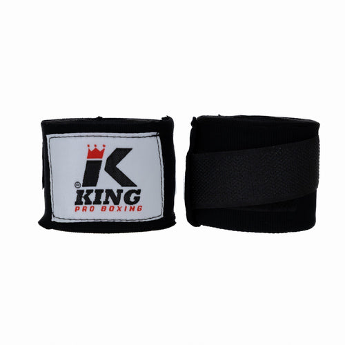 Bandes de boxe enfant King Pro BPC noires, déroulées