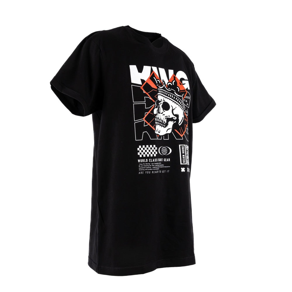 T-shirt King Pro Skull 02 noir, porté