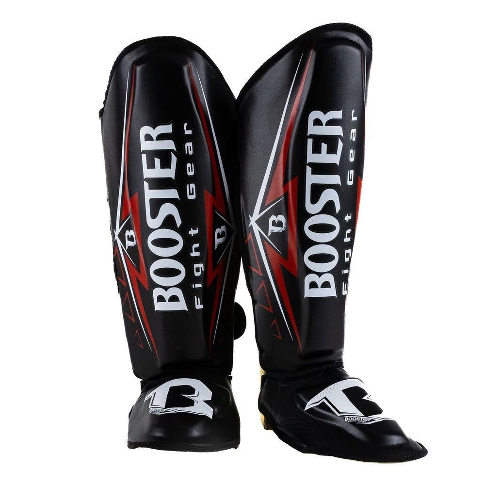 Protège-tibias Booster Fight Gear SG WAR Noir/Rouge