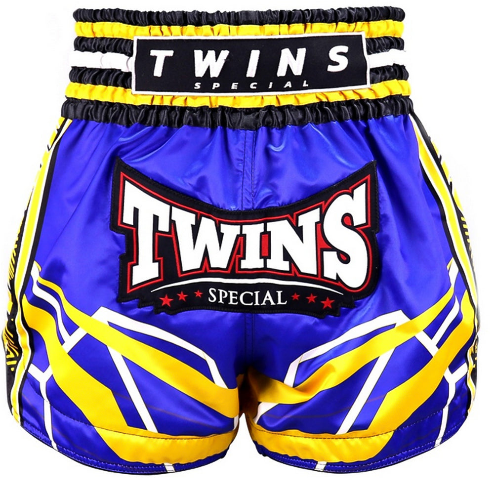 Shorts de combat Twins Special TTBL RACING Bleu/Jaune
