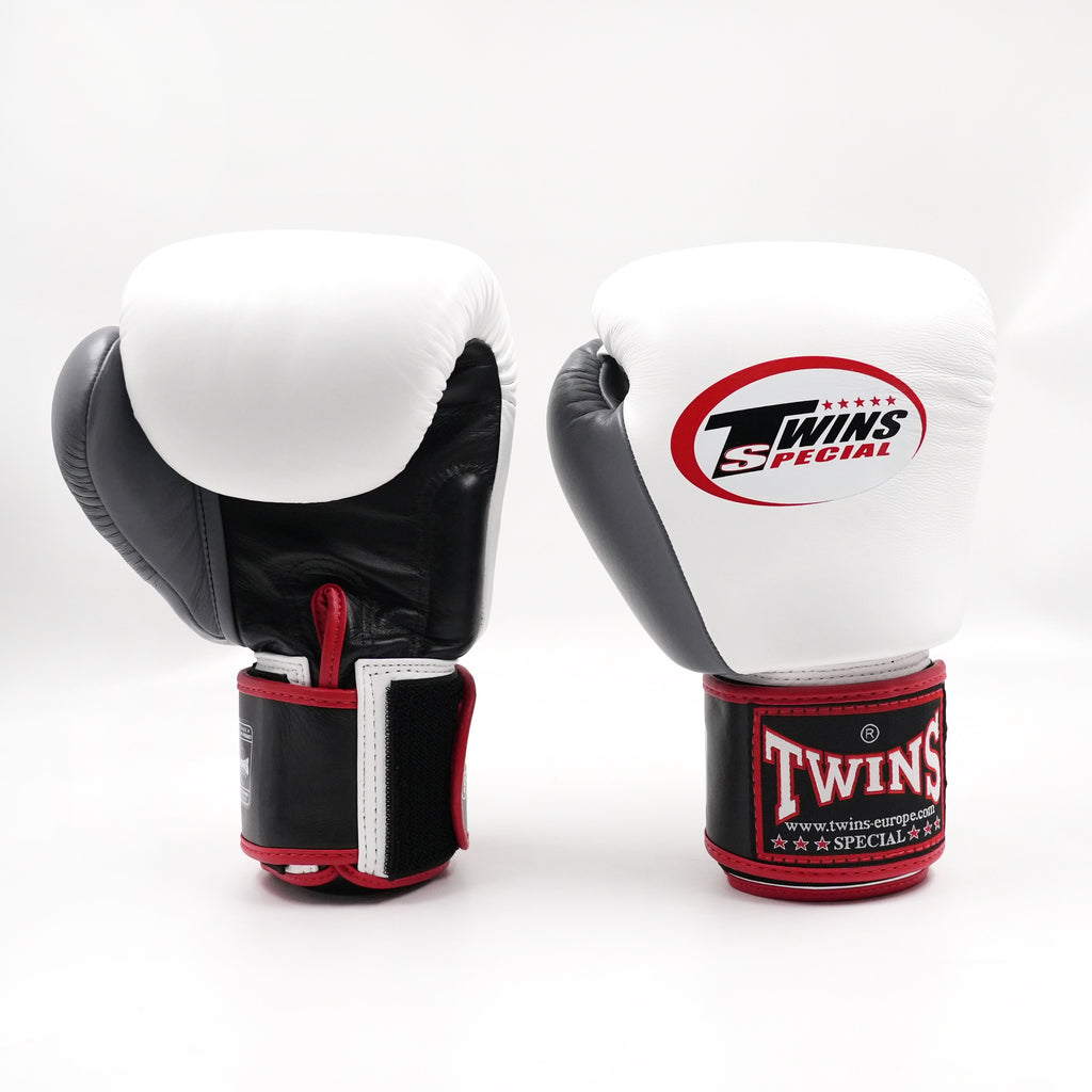 Gants de boxe Twins Special BGVL 3-3T Noir/Blanc/Gris