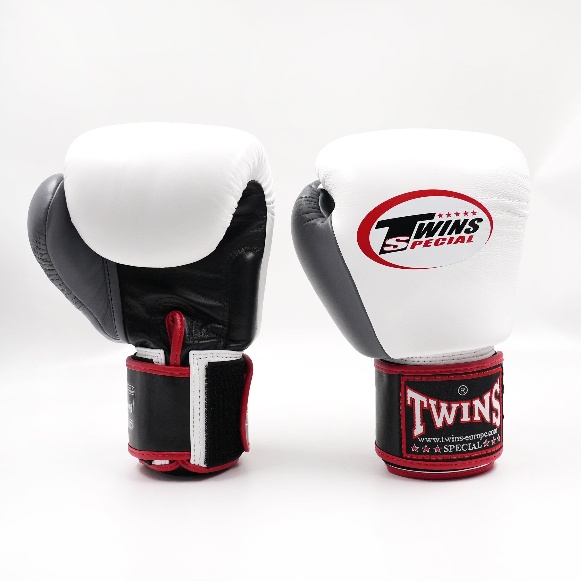 Gants de boxe Twins Special BGVL 3-3T Noir/Blanc/Gris