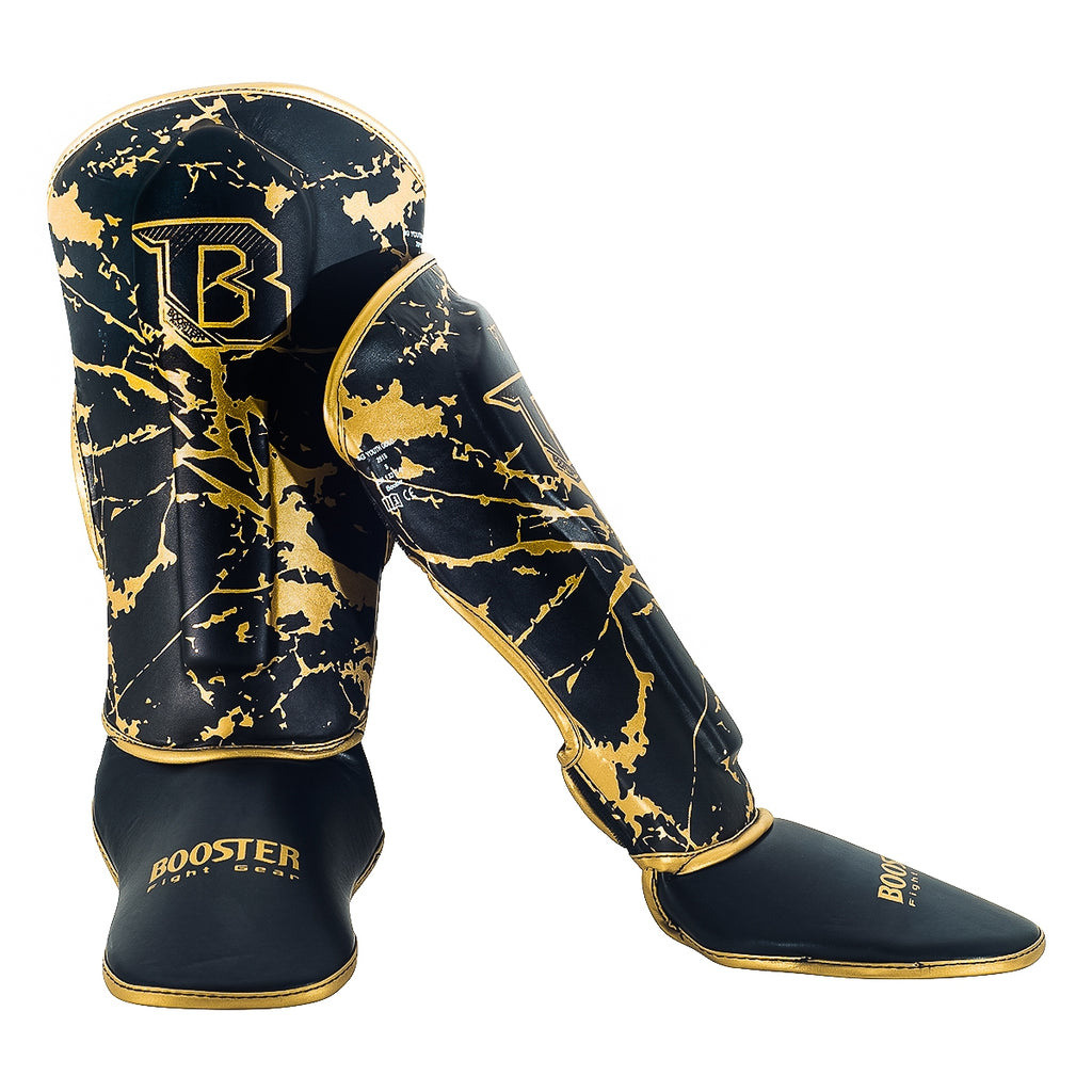 Protège-tibias Booster Fight Gear SG YOUTH Or MARBLE