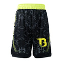Short d'entraînement Booster Urban 2 noir et jaune fluo